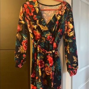 Navy Floral dress